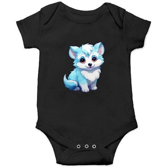 Kawaii Arctic Fox Cute Japanese Anime Aesthetic Onesies