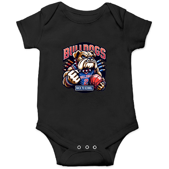 Bulldogs Mascot Back To School Team Spirit Onesies