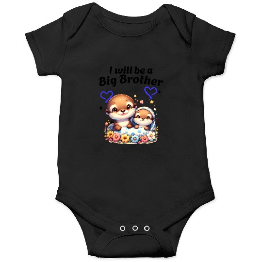 I'm Going To Be A Big Brother Sweet Otter, Brother Onesies