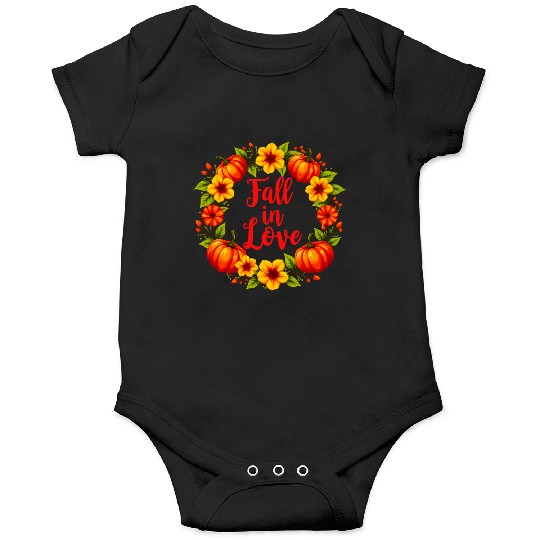 Fall in Love: Vibrant Autumn Decor Design Onesies