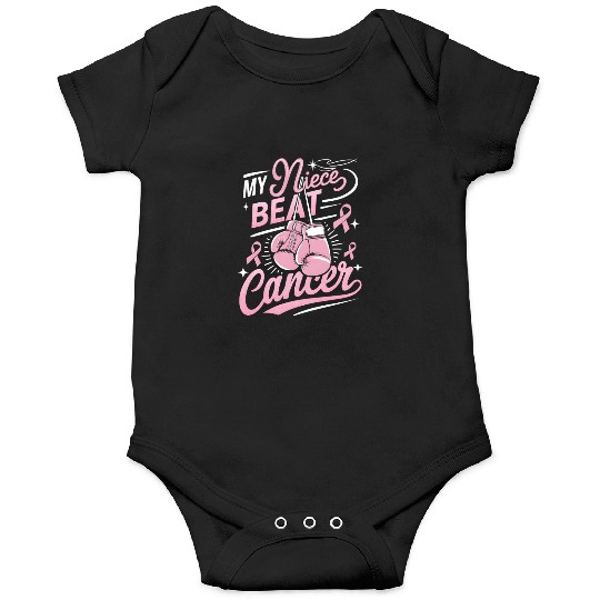 My Niece Beat Cancer Breast Cancer Awareness Onesies