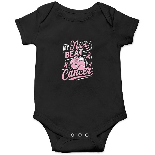 My Niece Beat Cancer Breast Cancer Awareness Onesies