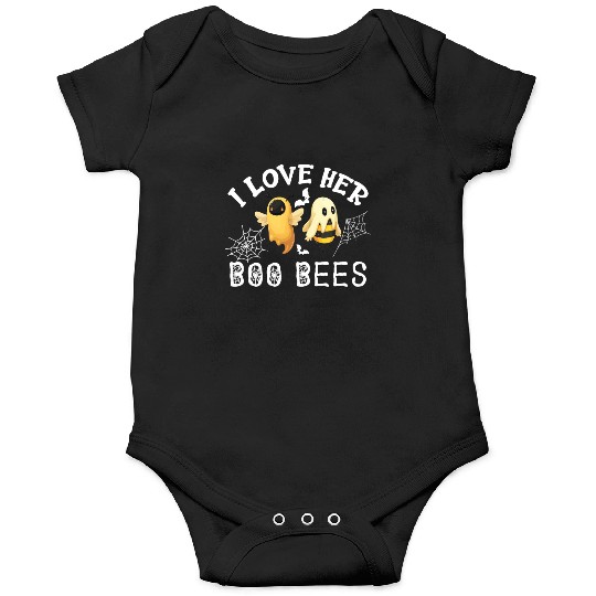 I Love Her Boo Bees Onesies Funny Couples Halloween Co