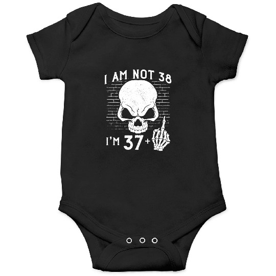 I Am 37 Plus Middle Finger - 38th Birthday Onesies