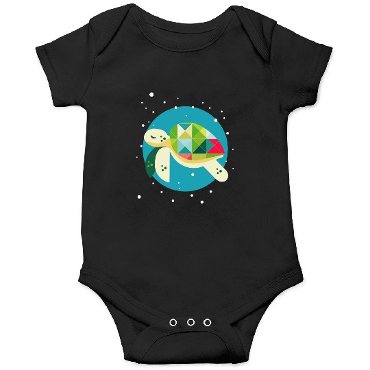 cute turtle - creative underwater world Onesies