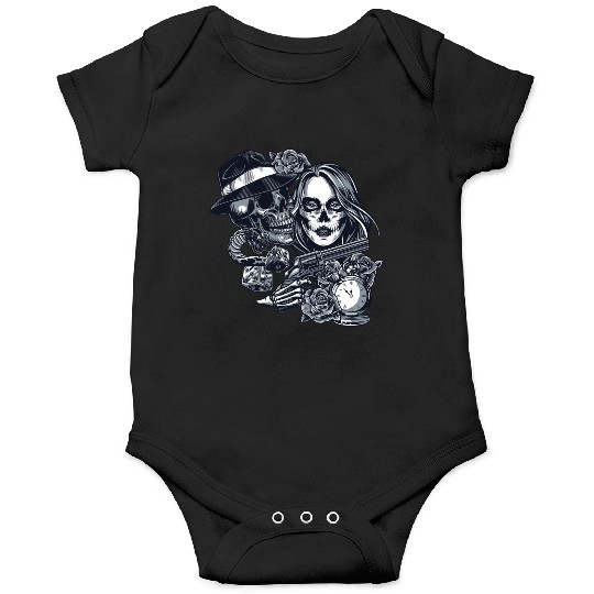 Chicano Street Art Graphic Onesies