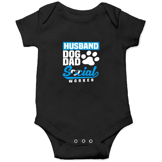 Husband Dog Dad Social Worker Onesies