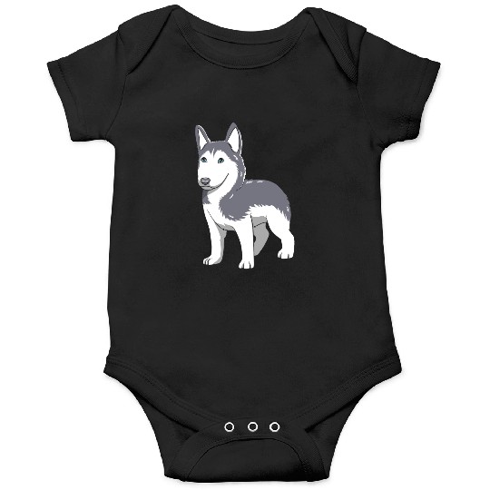 Dog Lover Cute Siberian Husky Puppy Onesies
