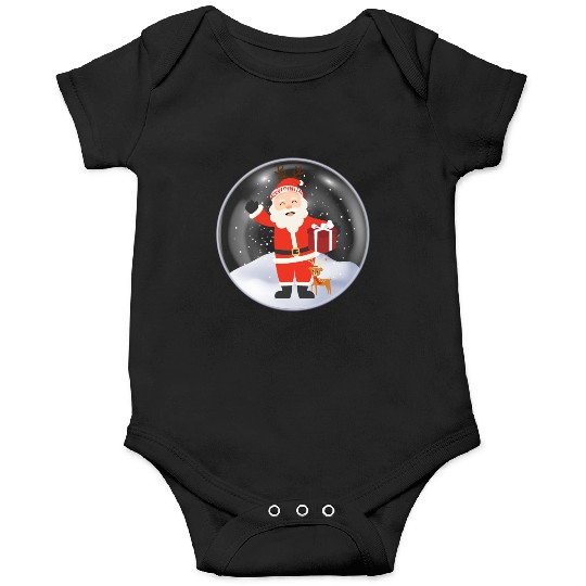 Santa’s Joy: Christmas Snow Globe Onesies
