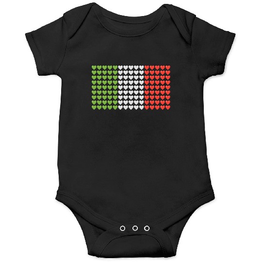 Italy HEARTS Flag Onesies