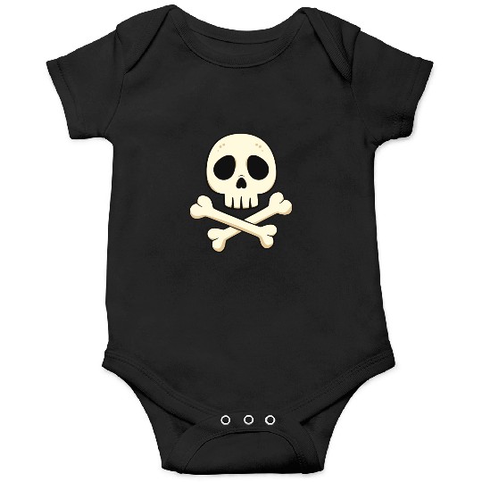 Cartoon skull and crossbones Onesies