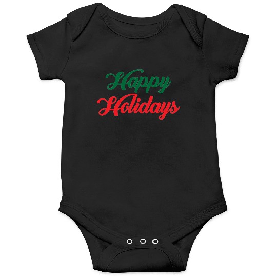 Happy Holidays Onesies