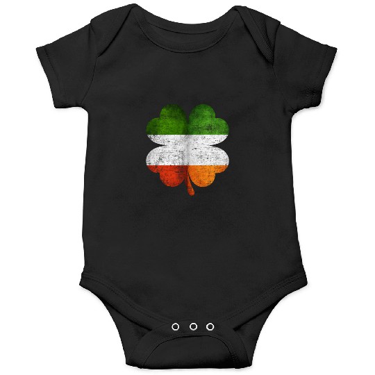 Italian Irish Shamrock Italy Ireland Flag Onesies