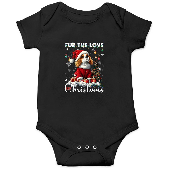 Cavalier King Charles Spaniel Christmas Tree Dog Onesies