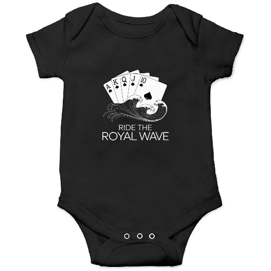 Texas Hold'em Ride The Royal Wave Poker Apparel Onesies