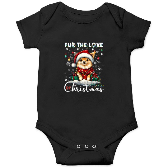 Pomeranian Christmas Tree Decorations Dog Lover Onesies