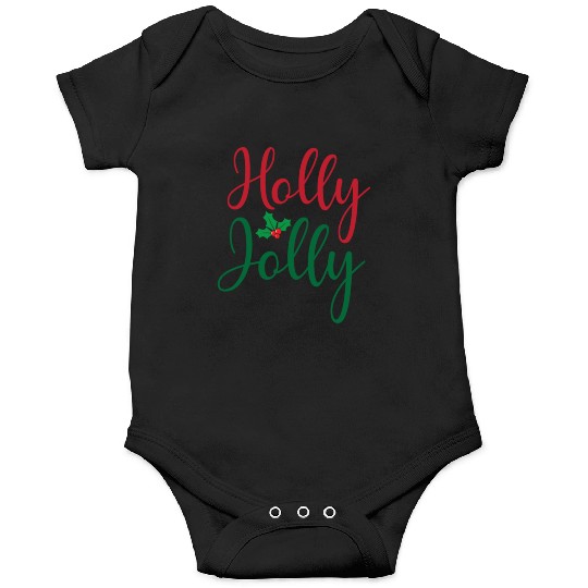 Christmas Holly Jolly Sticker Onesies