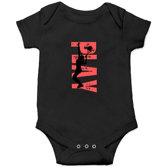 Play Tennis female coral Onesies