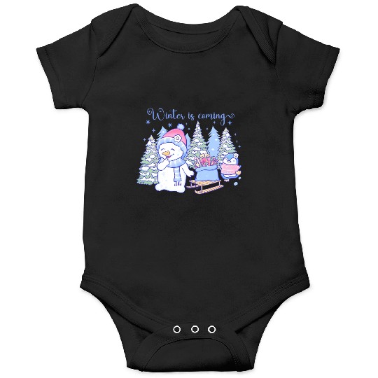 winter snow man Onesies