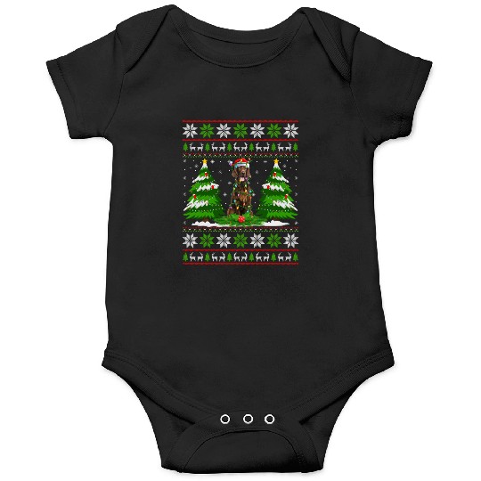 Irish Setter Dog Christmas Tree Lights Onesies