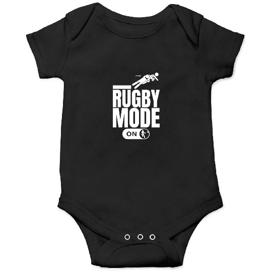 Rugby Mode On Funny Rugby Player Onesies