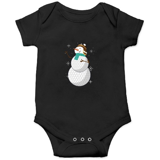 Snowman with Golf Ball Body and Winter Charm Onesies