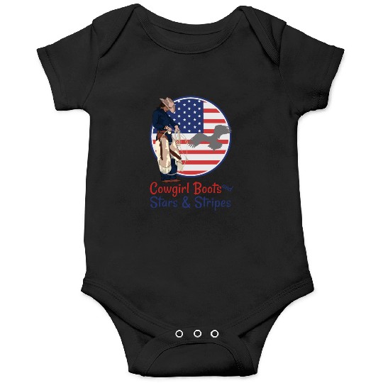 Cowgirl Boots and Stars & Stripes Onesies