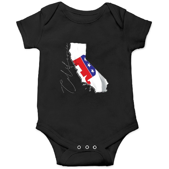 Republican Flag in California State Map CA Onesies