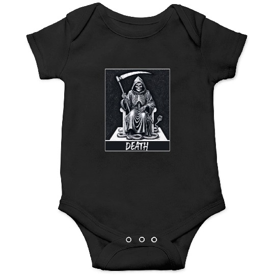 Tarot card death skeleton Magic Onesies