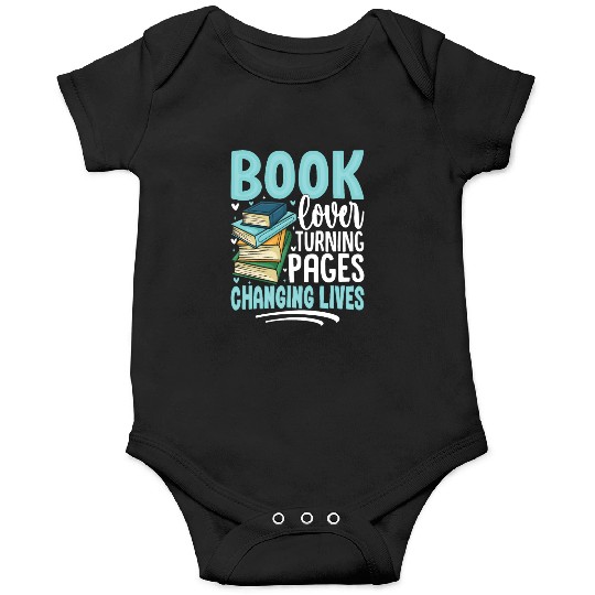 Book Lover Turning Pages Changing Lives Design Onesies