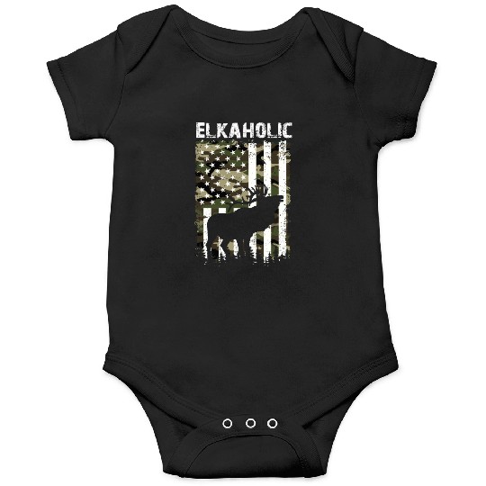 Elk Hunting Elkaholic Hunters Onesies