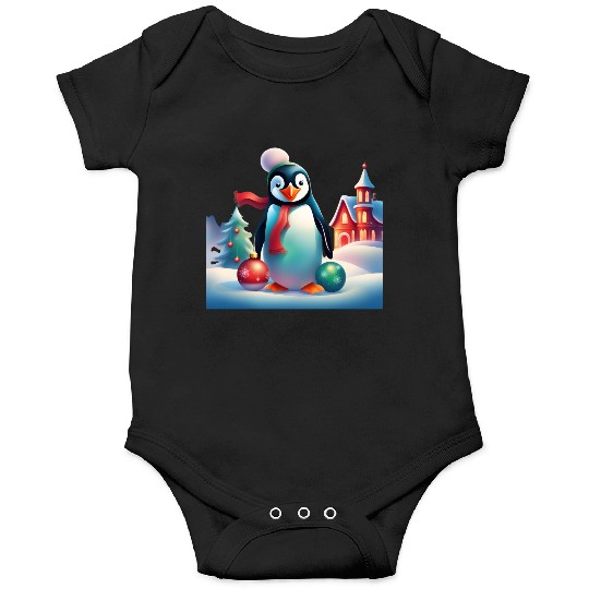 Christmas Merry Christmas For Gift Penguin Snowman Onesies