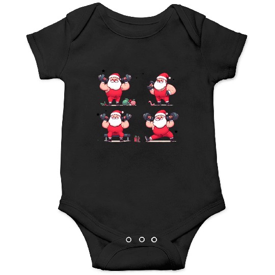 Dear Santa Christmas Gym Training Holiday Workout Onesies