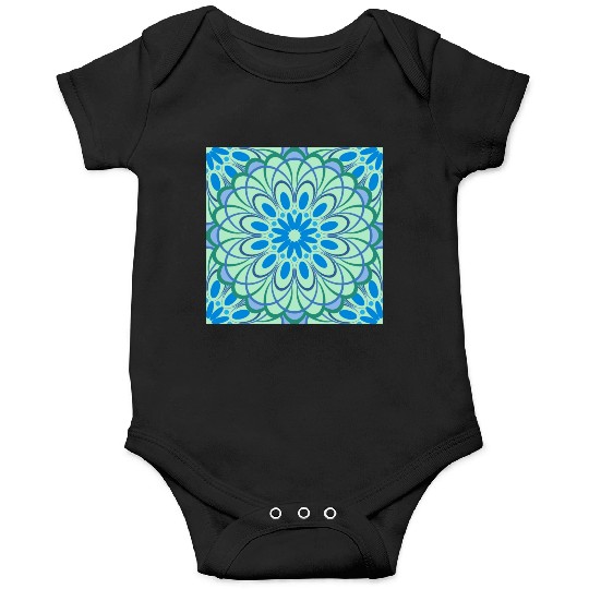 mandala Jade Stained Glass Onesies