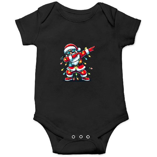 Dabbing Santa Christmas Onesies