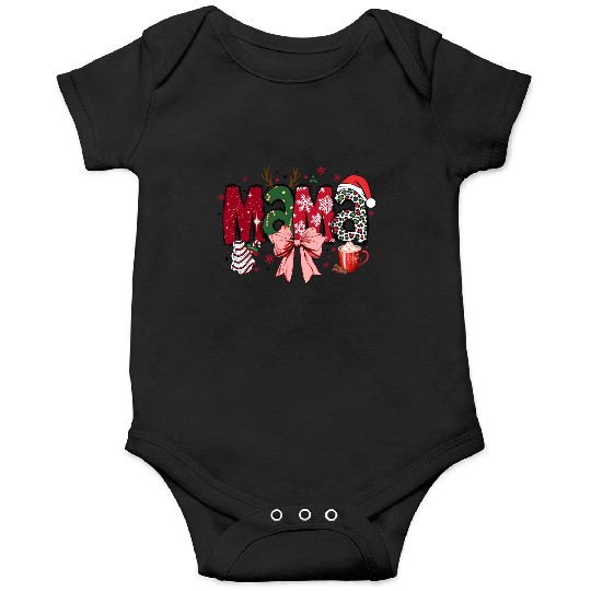 Coquette Pink Bow Mama, Merry Christmas Onesies
