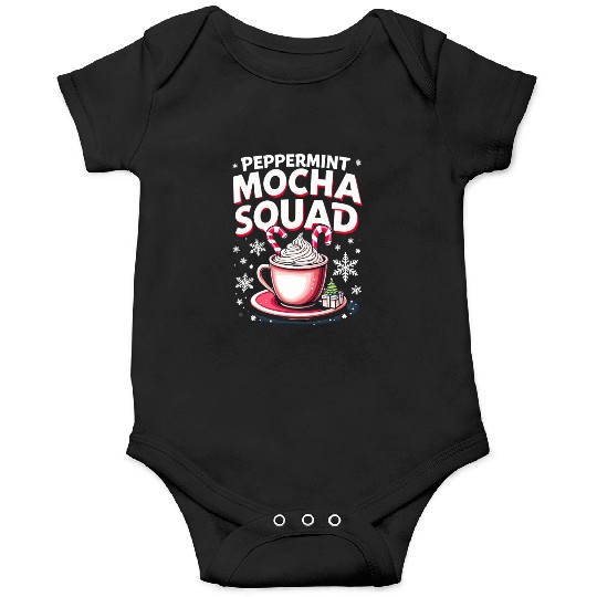 Peppermint Mocha Squad Onesies