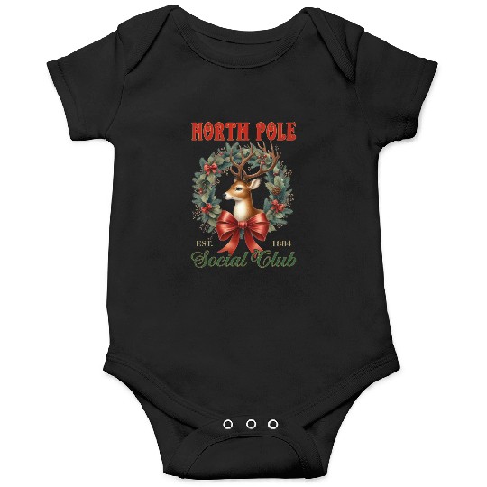 North Pole Soociial Clubb Onesies