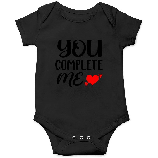 You complete me, Valentines Retro Onesies