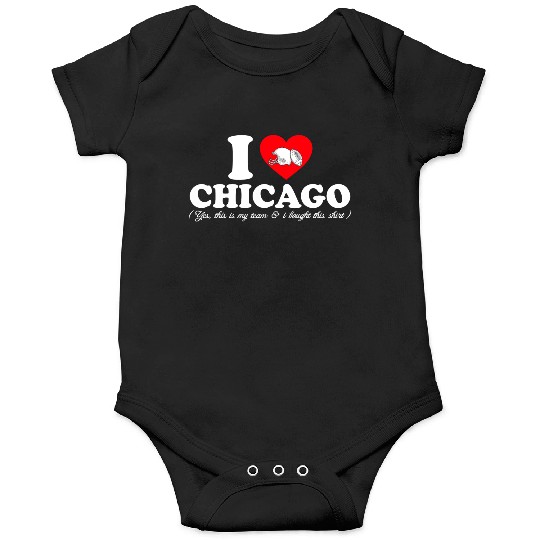 Groovy I Love CHICAGO Onesies