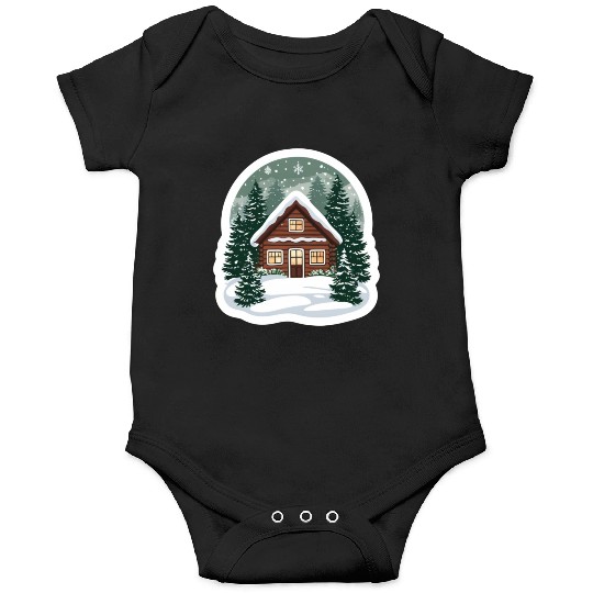 Cozy Cabin in Winter Wonderland Onesies