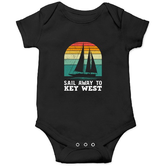 Florida SAIL AWAY TO KEY-WEST Florida Keys Onesies