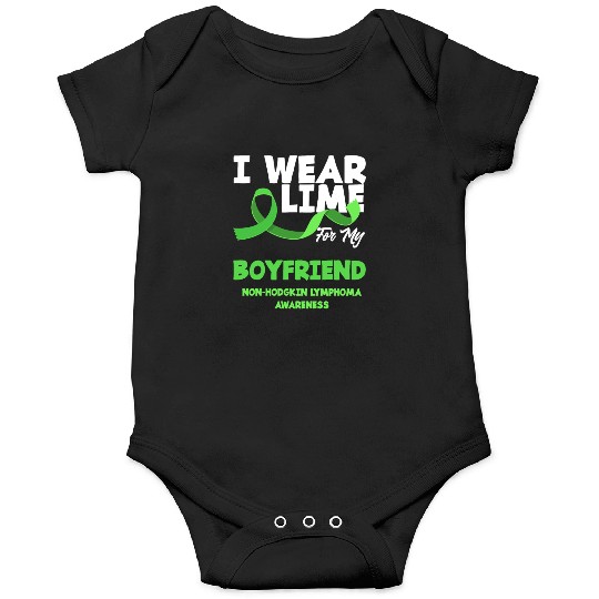 Non-Hodgkin Lymphoma Awareness Wear Lime Boyfriend Onesies