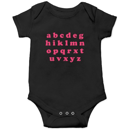 Alphabet Valentine Sublimation Onesies