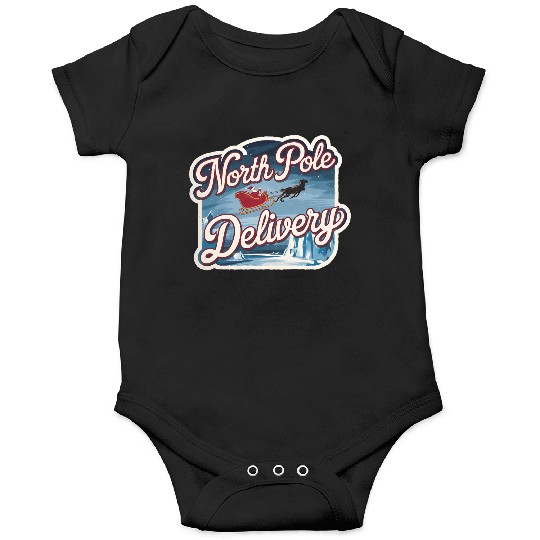 Magical Arctic Night Santa Sleigh North Pole Onesies