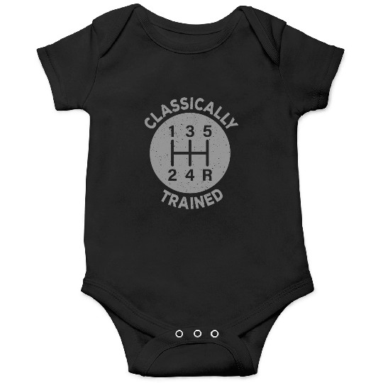 Vintage Classically Trained-Stick Shift Onesies