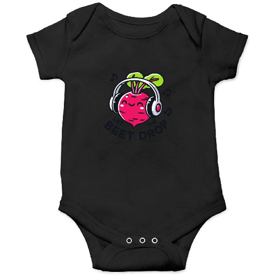 Let The Beet Drop Music Pun Onesies