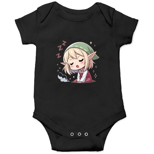 Sleepy Sprite: Cute Elf Napping So Lovingly Onesies