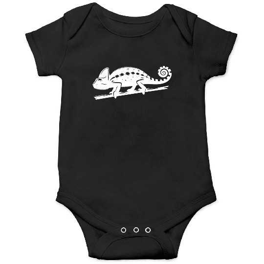 Spotted Chameleon Runs Across A Branch Onesies