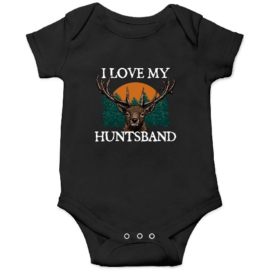 I Love My HUNTsband Hunting Husband and Wife Onesies